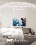 M60 Boom 5.1ch Soundbar w/ Dolby Atmos, 5.25" Wired Subwoofer