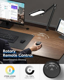 LED Desk Lamp for Home Office with Stepless Dimmable Knob Remote