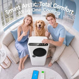 Portable air conditioner for home bedroom office use,white,16000 BTU 5-in-1
