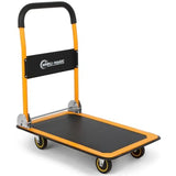 Push Cart Dolly 330 LBS Foldable Moving Platform Hand Truck Easy Storage 360 Degree Swivel Wheels