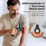 Dual-Head Massage Gun with Extension Handle 3-in-1 Detachable Handheld