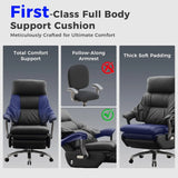 Electric Reclinable Executive Chair, Comfortable Reclining Chair with Footrest, Big and Tall
