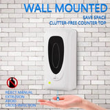 Automatic Soap Dispenser for Kitchen Sink, Commercial Liquid Touchless Soap Dispenser Wall Mounted