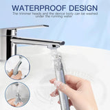 Nose Hair Trimmer for Men Women 2in1 Facial Hair Removal Trimmer Metal Body Rechargeable Waterproof Portable Nose Ear