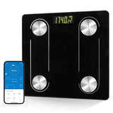 Digital Simple Scale with LED Display for Home Use: Practical Bathroom Scale with Body Fat Measurement and
