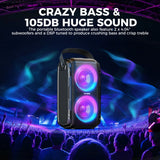 W-KING 180W Peak Party Large Bluetooth Speaker Portable Wireless