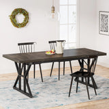 Tribesigns Dining Table for 6 People, 70.8-Inch Rectangular Wood Dining Table