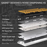 Redragon 719 PRO Wireless Gasket Gaming Hype Screen & Knob, 95 Keys Mechanical Keyboard