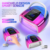 48 LEDs ,200W UV Nail Lamp , LCD Screen, Rechargeable – Cures All Gel Nails,