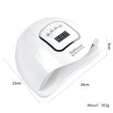 SUNX5Max 150W UV LED Nail Lamp For Fast Drying Gel Nail Phototherapy Machine 45 LEDs Manicure