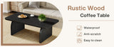 Tribesigns Farmhouse Rectangular Coffee Table, 47.24-Inch w/ Sturdy Base