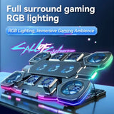 Gaming Laptop Cooling Pad - 11 High Speed Turbo Fans Ultra Quiet Laptop Cooler Stand