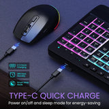SGIAWETA-Wireless Keyboard and Mouse Combo- 2.4G Rechargeable Keyboard
