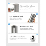 Automatic Foaming Soap Dispenser Touchless, 0.2s Fast Sensor, USB-C Rechargeable