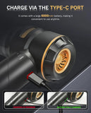Baiwade Foldable CordlHandheld Car Vacuum Cleaner, 15000PA High Power