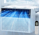 12000 BTU U Shaped Window AC w/ 3 Speeds,6 Modes,Quiet,Energy Saving