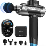 Deep Tissue Percussion Massage Gun with 5 Speeds, 5 Attachments