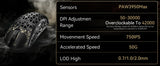 ATTACK SHARK R5 Ultra 8K Carbon Fiber Wireless Gaming Mouse with 42000 DPI-PAW3950 MAX Sensor