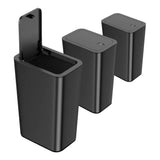 3 Pack 10 Liter Small Trash Can with Lid, 2.6 Gallon, Slim Trash Bin Waste Basket for Bathroom, Kitchen