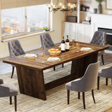 Tribesigns 70.87-Inch Large Dining Table: Wood Long Dining Room Table
