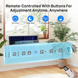 12000 BTU U Shaped Window AC w/ 3 Speeds,6 Modes,Quiet,Energy Saving