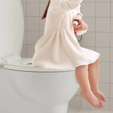 17" Toilet Seat Round with Toddler Seat Built in,2in1 Soft Close Toilet Seat for Toddlers