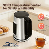 Electric Kettle 1.7L, Touch Screen Water Boiler with Auto Shut Off, Double Wall