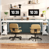 Tribesigns 78.74 Inches Extra Long Two-Person Desk, Double Computer Desk