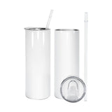 25pcs 20oz Sublimation Blank Skinny Tumbler Straight Skinny Tumbler Stainless Steel