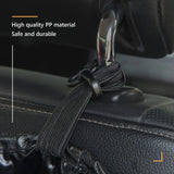 Black PU Leather Foldable Car Trash Bin With Hanging Clip And Waterproof