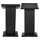 Office Reception Table Multi-Purpose Heavy Duty Metal Lecterns Large Capacity Metal Podium Speaking Desk
