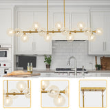 Mid Century Modern Chandelier 16-Lights Sputnik Chandelier 54in Chandelies