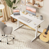 63x24 Inch Electric Standing Desk, Adjustable Height Sit Stand Computer Table