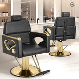 Heavy-Duty 360° Swivel Barber Chair for Salons,