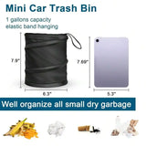Collapsible Pop-Up Car Trash Can Waterproof Hanging Garbage Bin