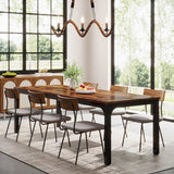 Tribesigns Dining Table for 6-8 People, 200cm Large Narrow Long Rectangular Kitchen Dinner Table