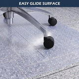 Chair Mat for Carpet 46" x 60" Office Chair Mat for Carpeted Floors Heavy Duty Vinyl Floor Mat