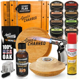 Whiskey Cocktail Smoker Kit with Torch Old Fashioned Syrup and 8 Flavors Wood Chips