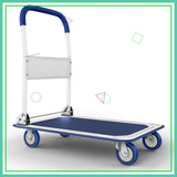 Heavy Duty Foldable Push Cart Dolly 330 lbs Capacity Collapsible Hand Truck with Swivel