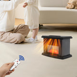 Mini Warmer Fan Space Heater Electric Fireplace Heater with Remote Control