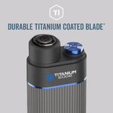 Titanium Edge Ear and Nose Trimmer Dual Rotary Blade Heads with Light Water Resistant Travel Friendly Durable