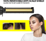 Root & Edge Straightener Electric Hot Comb for Black Hair