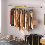 Industrial Pipe Clothes Hanging Rack: Wall Mounted Iron Clothing Storage