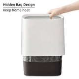 Gal Trash Can Bathroom, Small Office Garbage Can Kitchen, Slim Rectangular Waste Bin