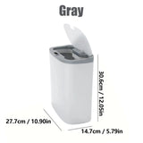 13L Motion Sensor Bathroom Trash Can with Lid,Small Automatic Garbage Can