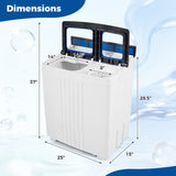 Portable Washing Machine with 12 LBS Washer and