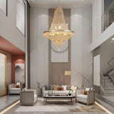 Luxury Crystal Chandelier, Modern Gold French Empire Crystal Ceiling Chandelier