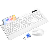 KM31 Wireless Keyboard and Mouse Combo - Full-Size Quiet Typing