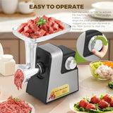 Household Stainless Steel Meat Grinder Vegetable Cutter Kitchen Machine Multifunctional