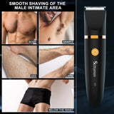 HATTEKER Hair Clipper Professional Trimmer LCD Display Men Hair Cutting Machine Washable Barber Clipper